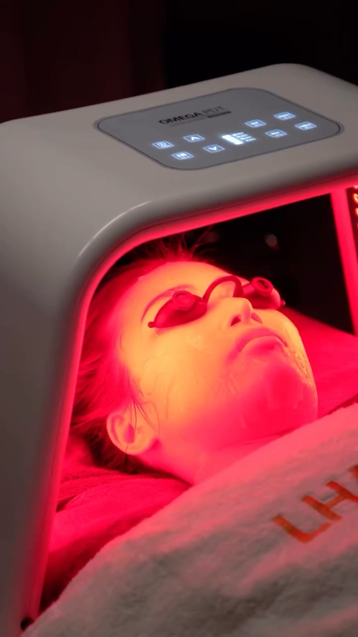 Healing M&A Spa Instagram — LED light therapy